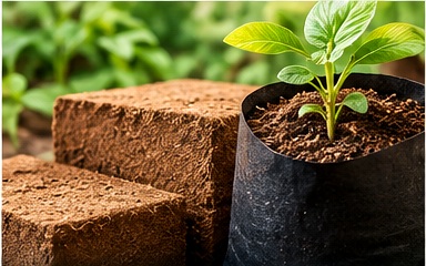 Cocopeat and coir horticultural products